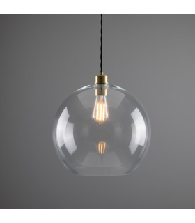 Eden 35cm Globe Pendant Satin Brass-1