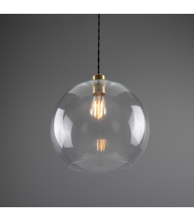 Eden 35cm Globe Pendant Satin Brass-2