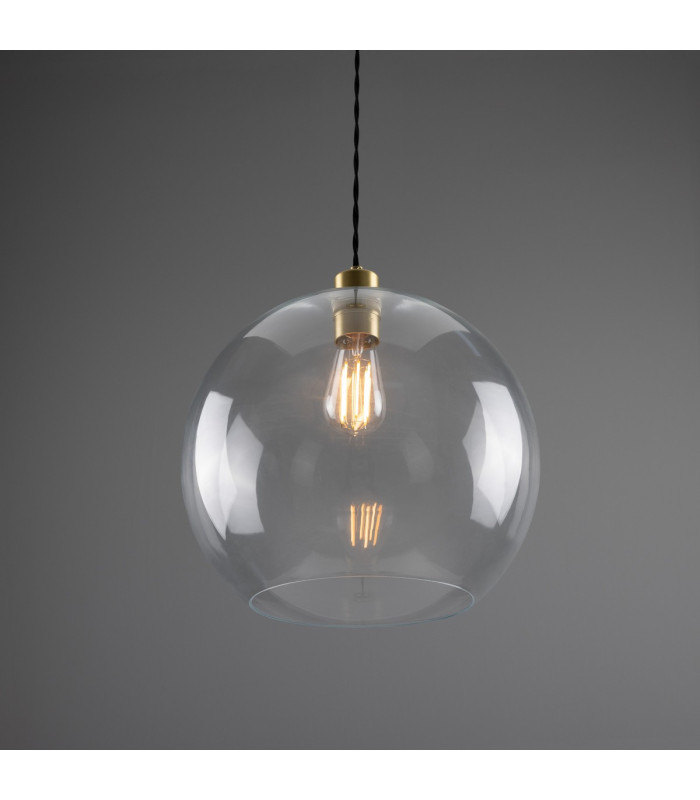 Eden 35cm Globe Pendant Satin Brass-2
