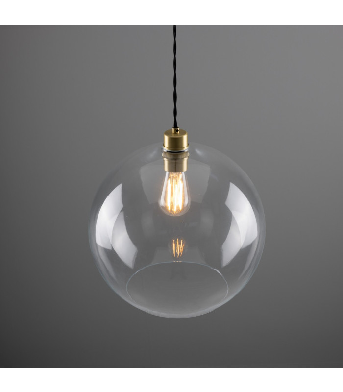 Eden 35cm Globe Pendant Satin Brass-3