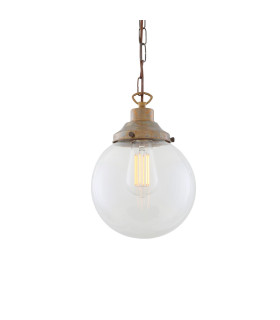 Riad 20cm Globe Pendant Antique Brass-2