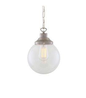 Riad 20cm Globe Pendant Antique Silver-1
