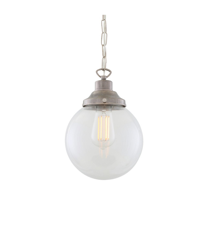 Riad 20cm Globe Pendant Antique Silver-2