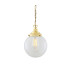 Riad 20cm Globe Pendant Polished Brass-1