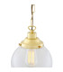 Riad 20cm Globe Pendant Polished Brass-3