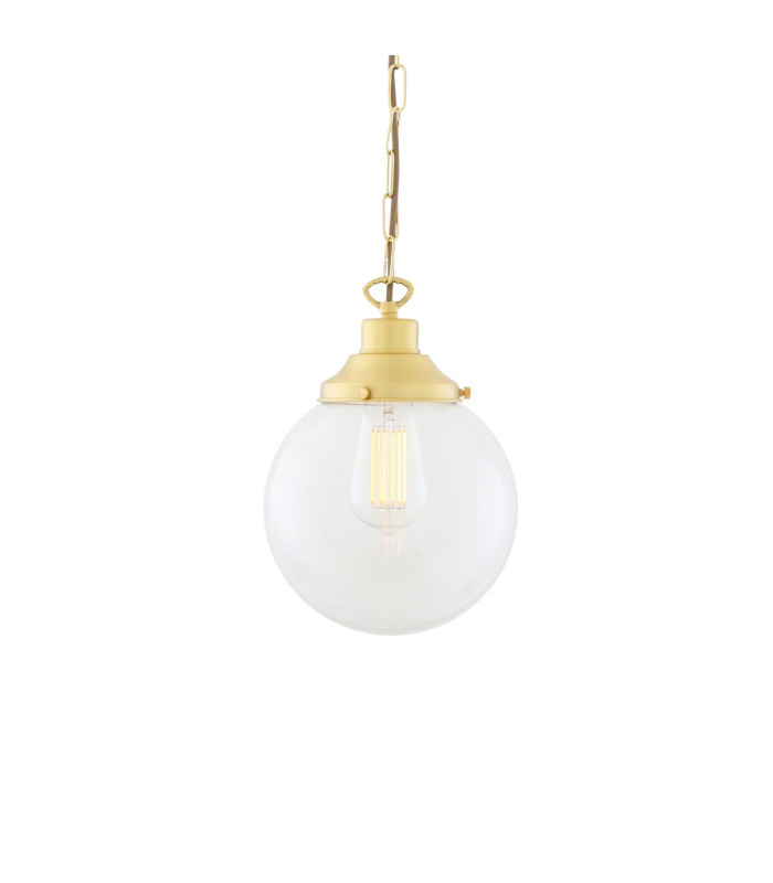 Riad 20cm Globe Pendant Satin Brass-1