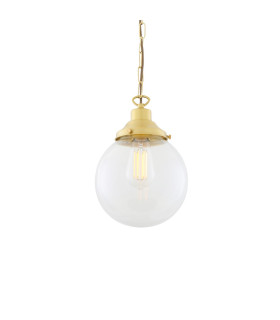 Riad 20cm Globe Pendant Satin Brass-2
