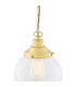 Riad 20cm Globe Pendant Satin Brass-3