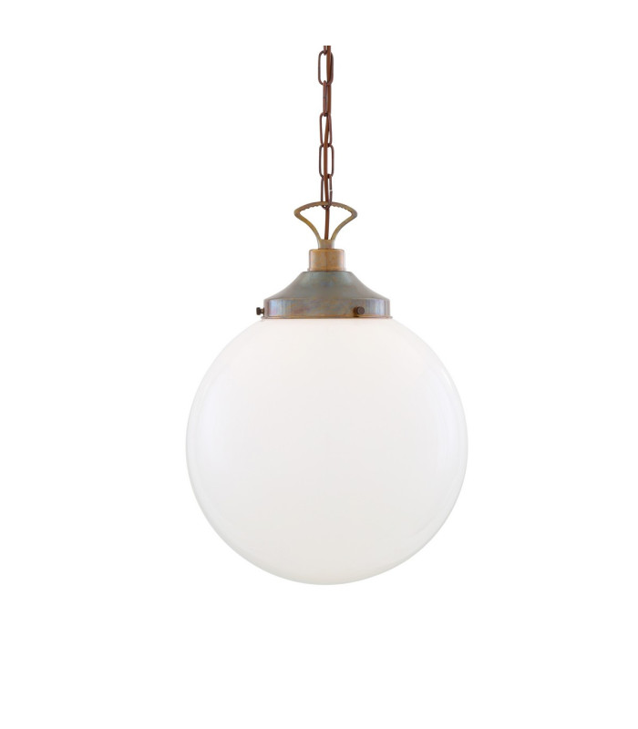 Yerevan 35cm Globe Pendant Antique Brass-1