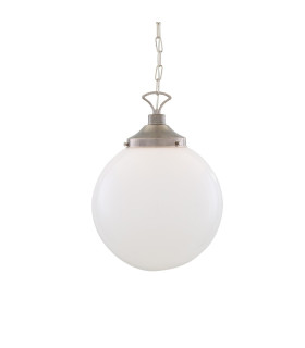 Yerevan 35cm Globe Pendant Antique Silver-1