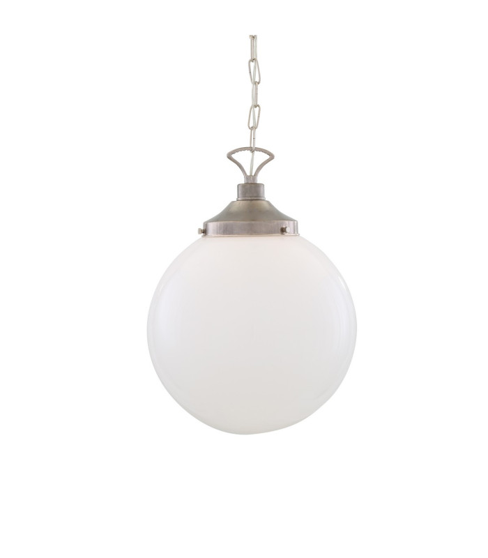 Yerevan 35cm Globe Pendant Antique Silver-1