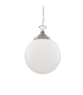 Yerevan 35cm Globe Pendant Antique Silver-2