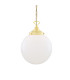 Yerevan 35cm Globe Pendant Polished Brass-1
