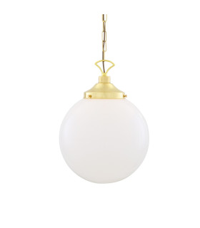 Yerevan 35cm Globe Pendant Polished Brass-1