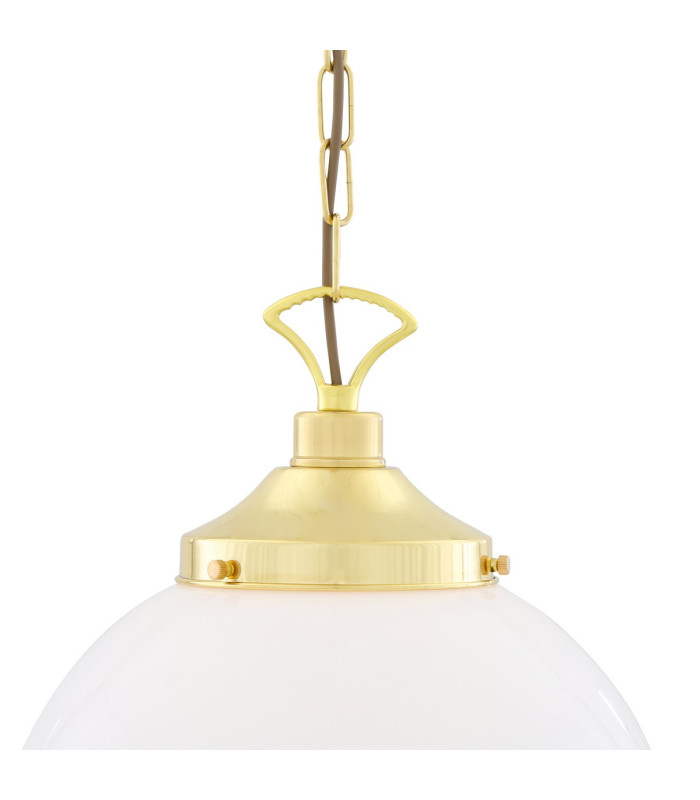 Yerevan 35cm Globe Pendant Polished Brass-3