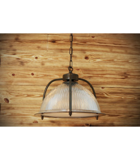 Bousta Holophane Dome Pendant Diffuser Antique Brass-1