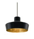 Passion Dome Pendant Matt Black & Brushed Brass