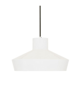 Passion Dome Pendant White & Brushed Brass-2