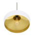 Passion Dome Pendant White & Brushed Brass-3