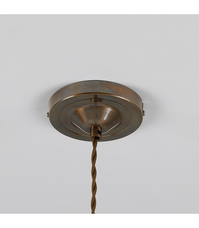 Paris Industrial Dome Pendant Antique Brass-4