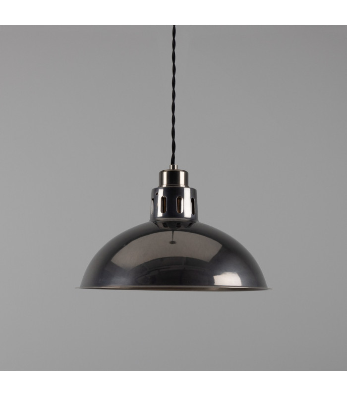 Paris Industrial Dome Pendant Antique Silver-1