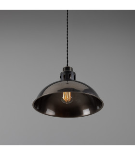 Paris Industrial Dome Pendant Antique Silver-2