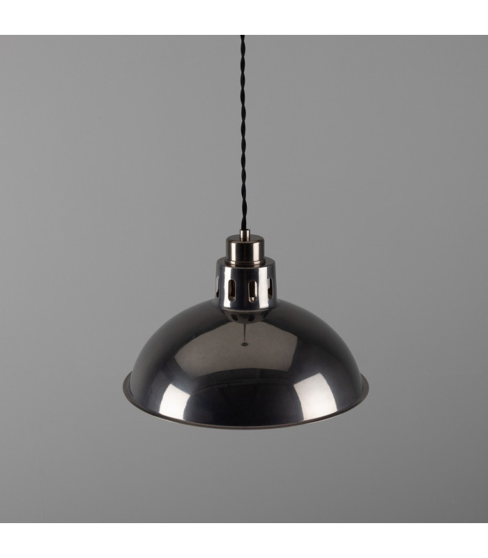 Paris Industrial Dome Pendant Antique Silver-3