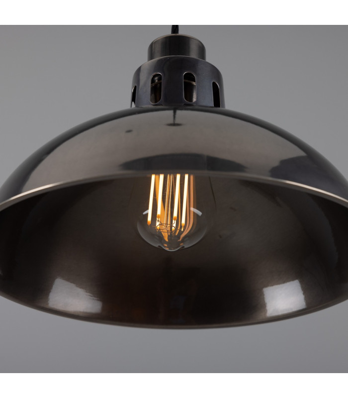 Paris Industrial Dome Pendant Antique Silver-5