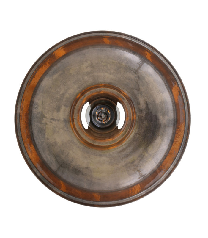 Geneva Industrial Dome Pendant Antique Silver-3