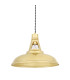 Geneva Industrial Dome Pendant Polished Brass-1