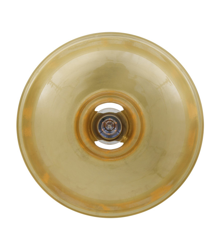 Geneva Industrial Dome Pendant Polished Brass-5