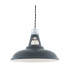 Vienna Industrial Dome Pendant Chrome Grey