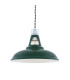 Vienna Industrial Dome Pendant Chrome Racing Green