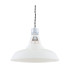 Vienna Industrial Dome Pendant Chrome White