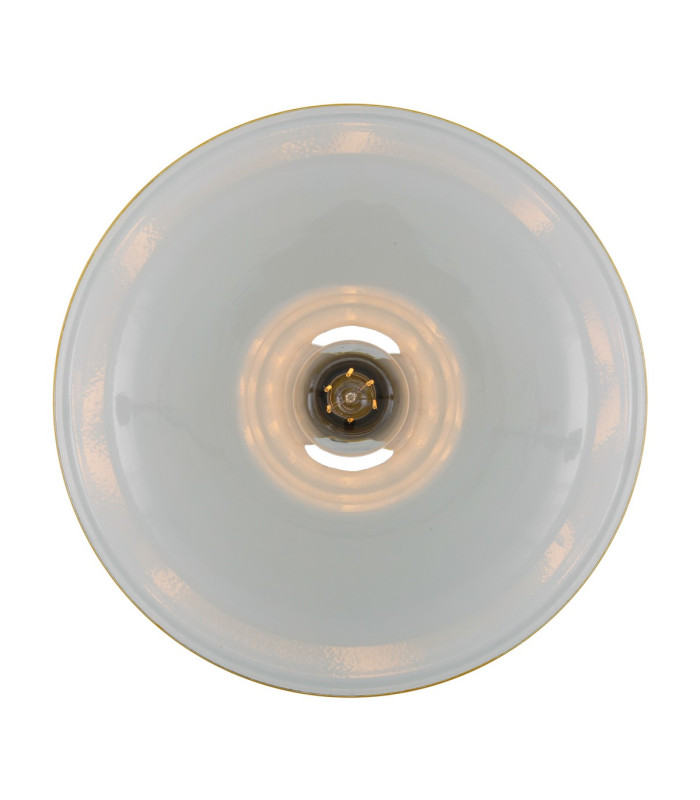 Vienna Industrial Dome Pendant Chrome Yellow-4