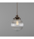 Stanley 20cm Holophane Globe Pendant Antique Brass-1