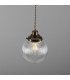 Stanley 20cm Holophane Globe Pendant Antique Brass-2