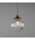 Stanley 20cm Holophane Globe Pendant Antique Brass-3