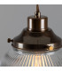 Stanley 20cm Holophane Globe Pendant Antique Brass-4