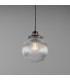 Stanley 20cm Holophane Globe Pendant Antique Silver-3