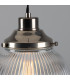 Stanley 20cm Holophane Globe Pendant Antique Silver-4