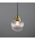 Stanley 20cm Holophane Globe Pendant Satin Brass-3