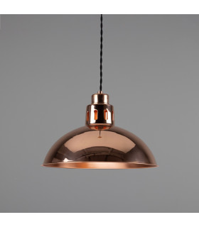 Berlin Vintage Dome Pendant Polished Copper-1