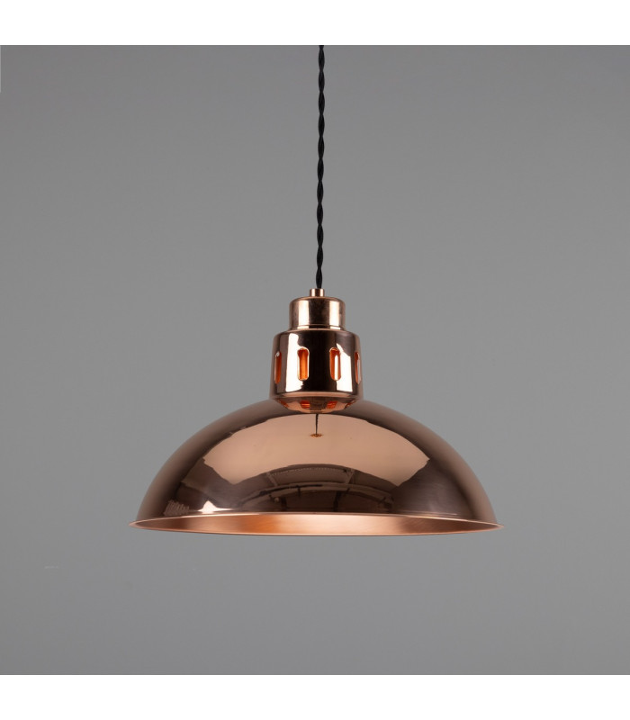 Berlin Vintage Dome Pendant Polished Copper-1
