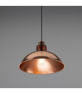 Berlin Vintage Dome Pendant Polished Copper-2
