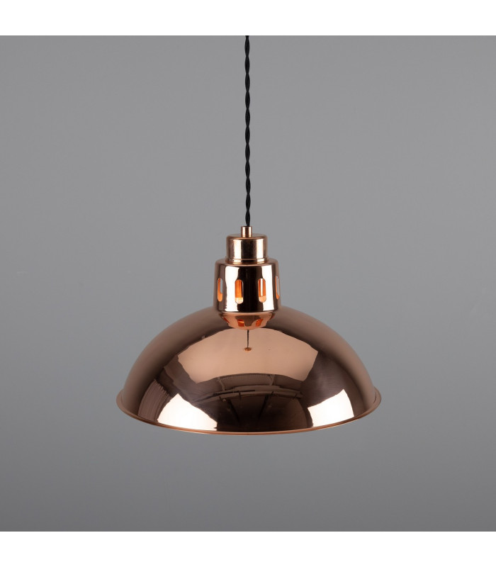 Berlin Vintage Dome Pendant Polished Copper-3