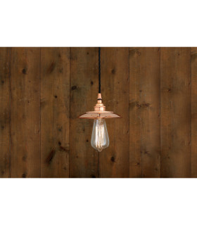 Suva Industrial Dome Pendant Polished Copper-1