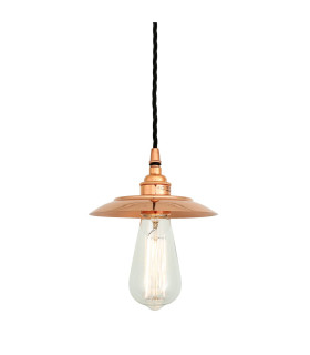 Suva Industrial Dome Pendant Polished Copper-2