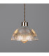 Boston Industrial Holophane Dome Pendant Antique Brass-1