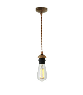 Doha Twisted Suspension Antique Brass-2